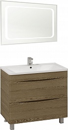 Водолей Мебель для ванной Adel 100 дуб крымский коричневый – фотография-1